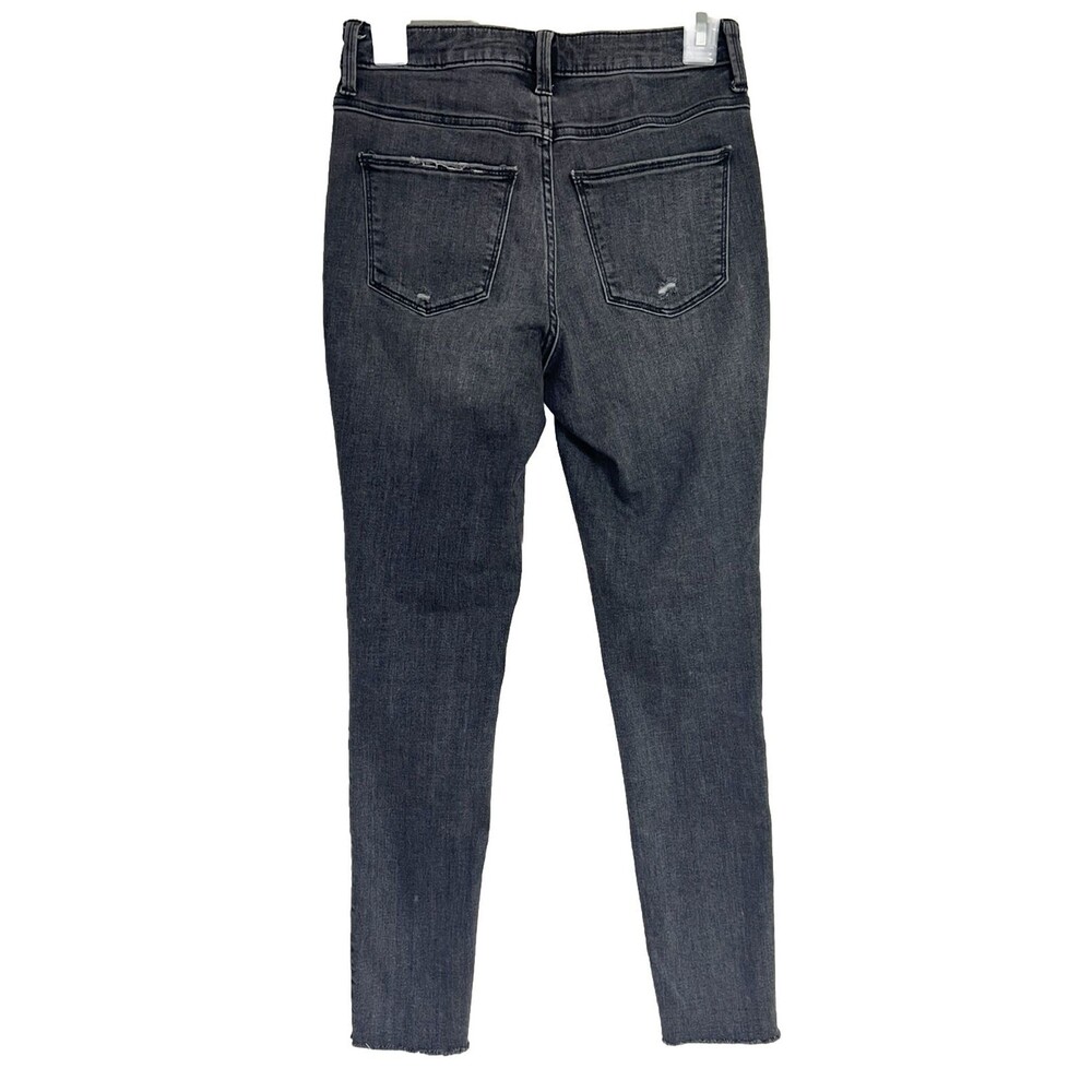 Universal Thread Gray Cotton Blend High-Rise Skinny Denim Jeans Size 2/26 - Picture 2 of 9